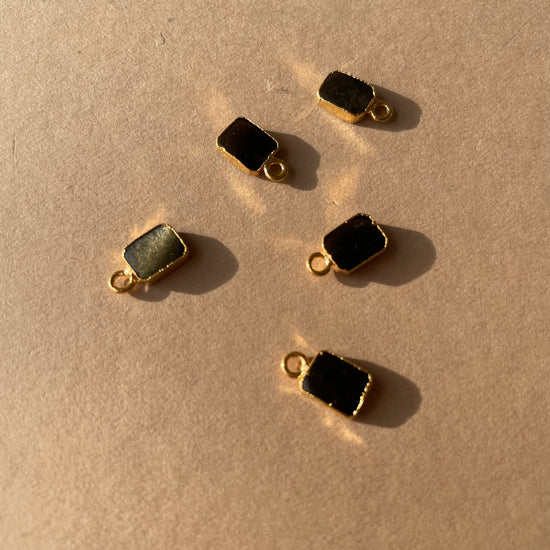 Imperfect Additional Stone | Mini Gem Slice (Gold Plated)