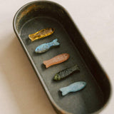 Fish Amulet Gemstone Pendant (Gold or Silver)