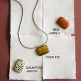 Bevelled Stone Cord Necklace