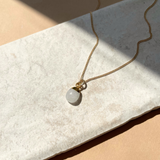 Moonstone Tiny Tumbled Necklace | Intuition (Gold Plated)