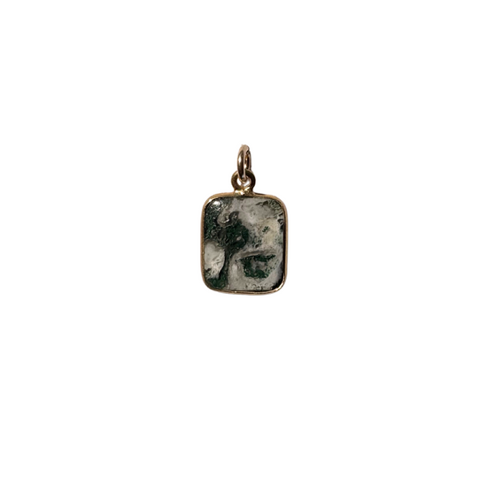Gem Slice | Moss Agate | New Beginnings