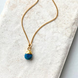 Choose Your Own | Tiny Tumbled Gemstone Necklace (Gold Plated)