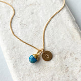 Choose Your Own | Tiny Tumbled Gemstone Necklace (Gold Plated)