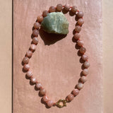 The Statement Inner Strength Necklace - Peach Moonstone