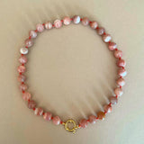 The Statement Inner Strength Necklace - Peach Moonstone
