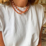 The Statement Inner Strength Necklace - Peach Moonstone