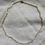 The Seed Pearl Strand Necklace (Silver)
