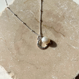 Pearl & Moon Necklace | Calm (Silver)