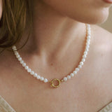 The Calming Pearl Necklace (Gold)