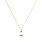 Peridot Guiding Star Birthstone Necklace | August (Gold Plated)