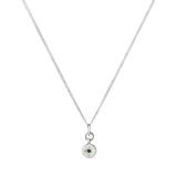 Peridot Guiding Star Birthstone Necklace | August (Sterling Silver)