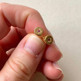CHOOSE YOUR OWN | Guiding Star Birthstone Stud Earrings (Gold Plated)