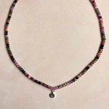 Pink Tourmaline & Ruby Strand Necklace | Energy