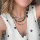 Dalmatian Jasper Beaded Necklace