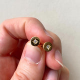 CHOOSE YOUR OWN | Guiding Star Birthstone Stud Earrings (Gold Plated)