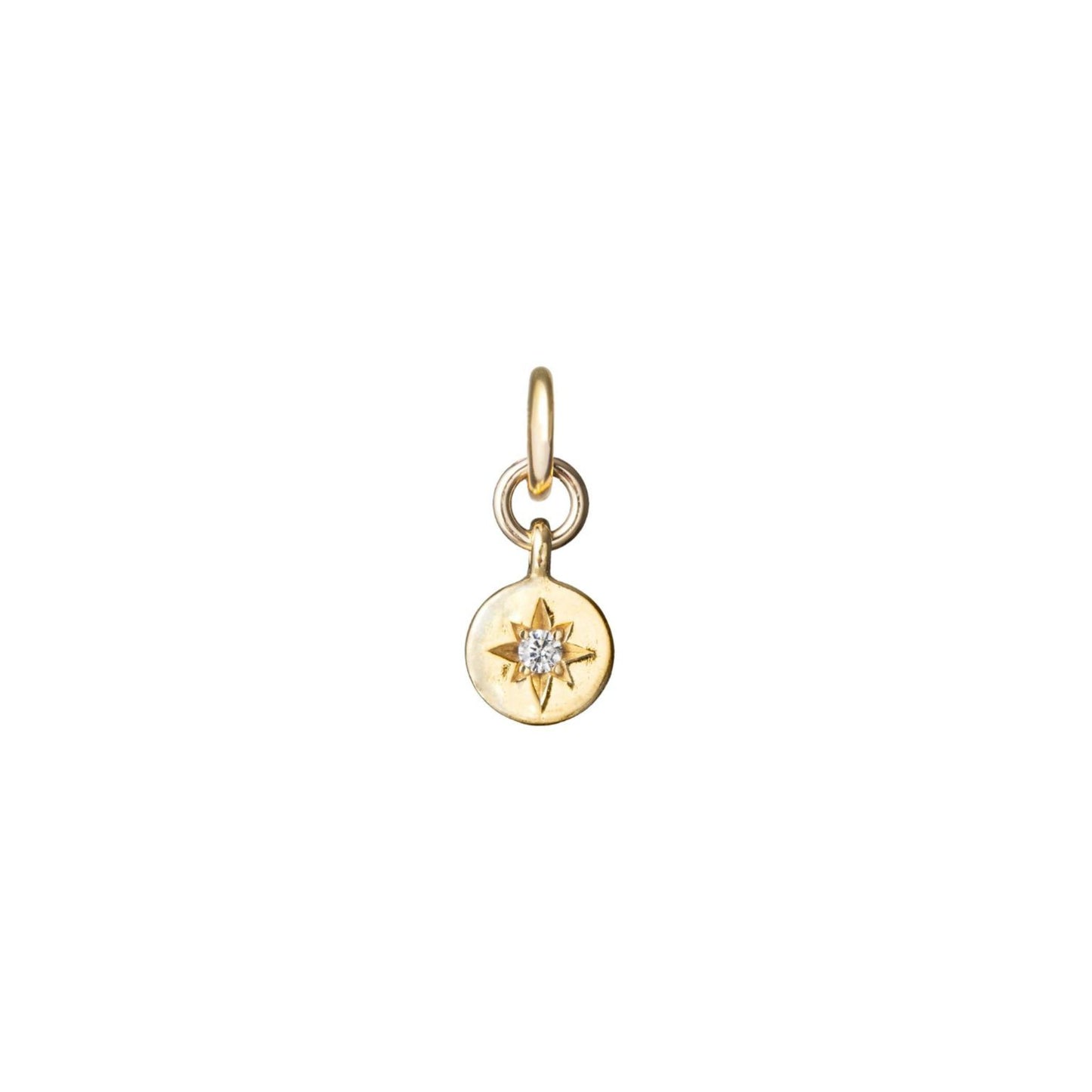 CHOOSE YOUR OWN | Guiding Star Birthstone Hoop Earrings (Gold Plated)