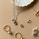 Special Edition Herkimer & Quartz Carved Triple Necklace | Strength & Healing (Silver)