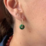 Rondelle Gem Stone Hoop Earrings | Set of 3