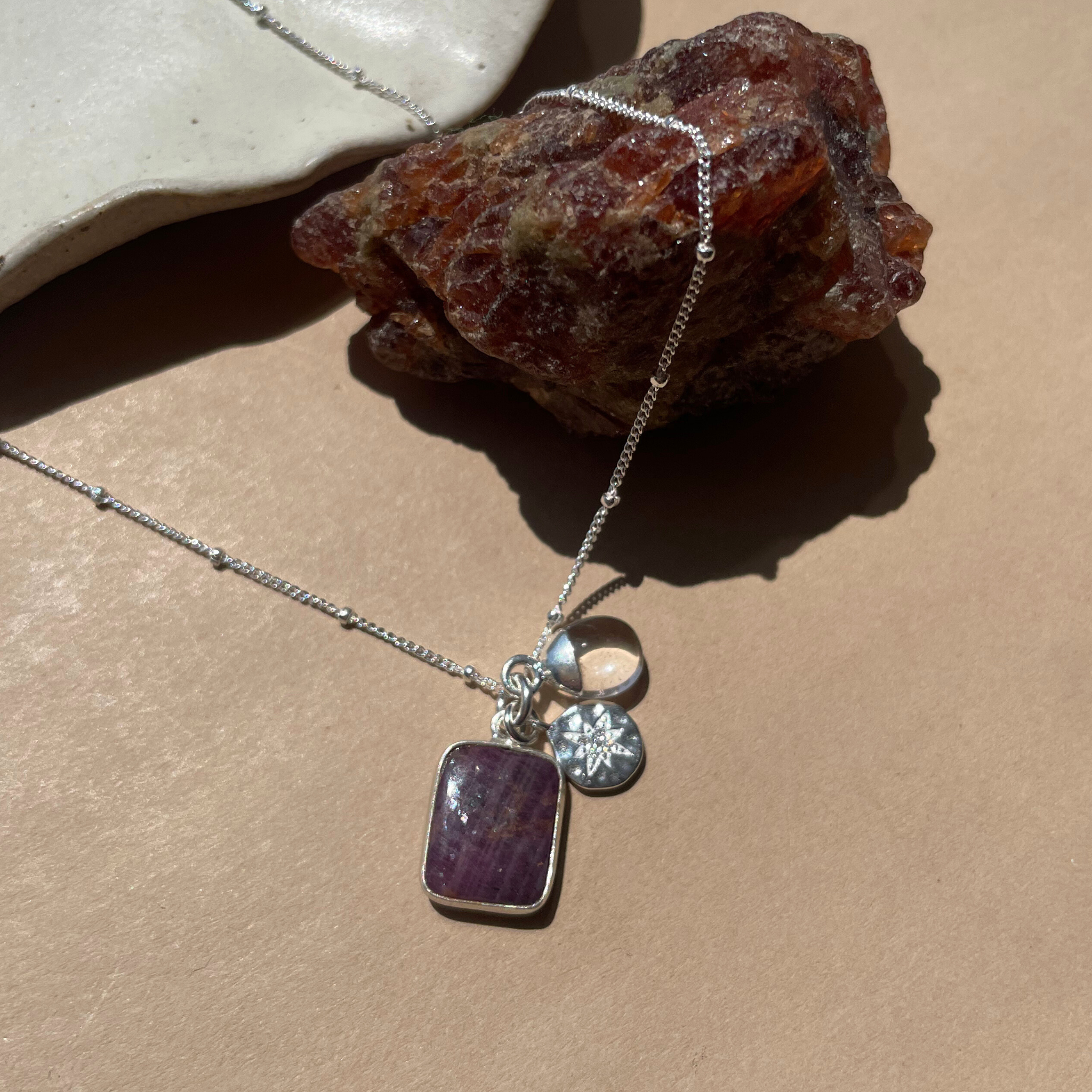 July Birthstone Jewellery | Ruby Necklaces and Earrings