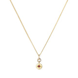 Ruby Guiding Star Birthstone Necklace | Vitality (Gold Plated)
