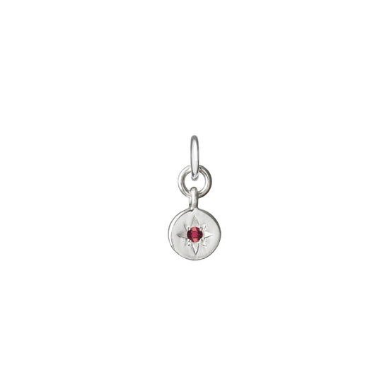 Ruby | July | Guiding Star (Sterling Silver)