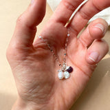 Ruby Charm Necklace | Energy & Passion (Silver)