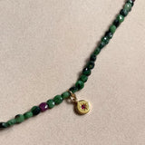 Ruby Zoisite Faceted Strand Necklace | Energy & Vitality