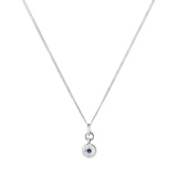 Sapphire Guiding Star Birthstone Necklace | September (Sterling Silver)