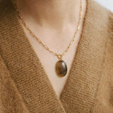 Statement Oval Dome Necklace