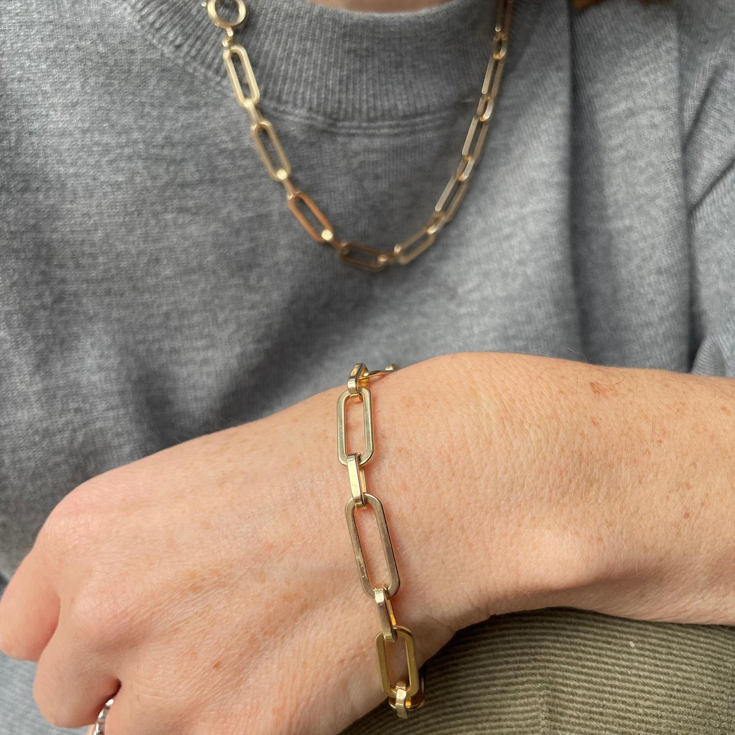 Statement Chunky Link Bracelet (Gold Plated)