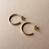 Wholesale Choose Your Own Tiny Tumbled Stem Hoop Earrings (Gold or Silver)