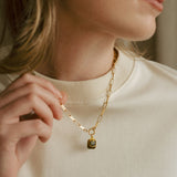Special Edition Tiger Eye Gem Slice Triple Necklace | Courage & Protection (Gold)