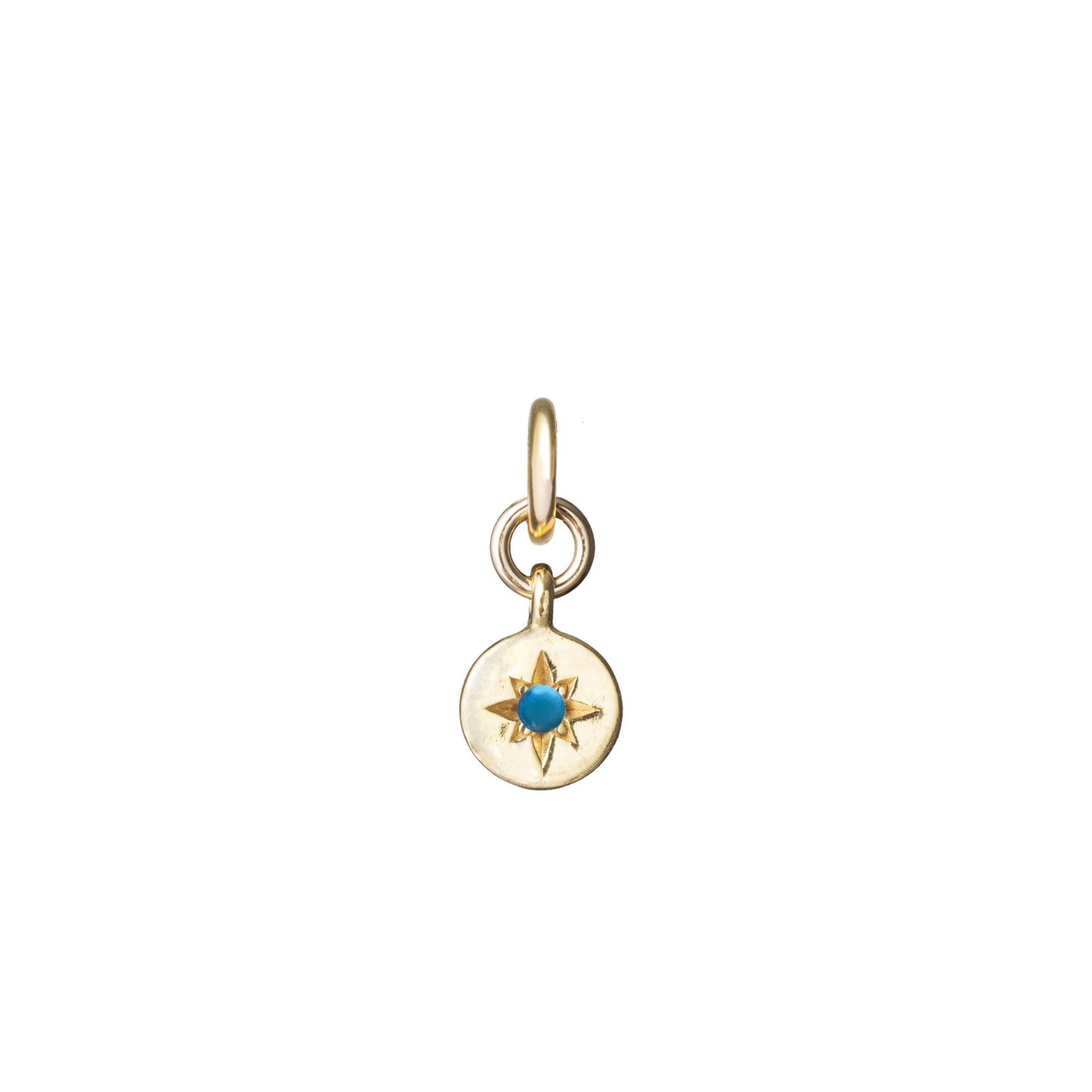 Turquoise | December | Guiding Star (Gold Plated)