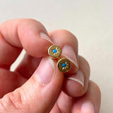 CHOOSE YOUR OWN | Guiding Star Birthstone Stud Earrings (Gold Plated)