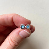 CHOOSE YOUR OWN | Guiding Star Birthstone Stud Earrings (Sterling Silver)