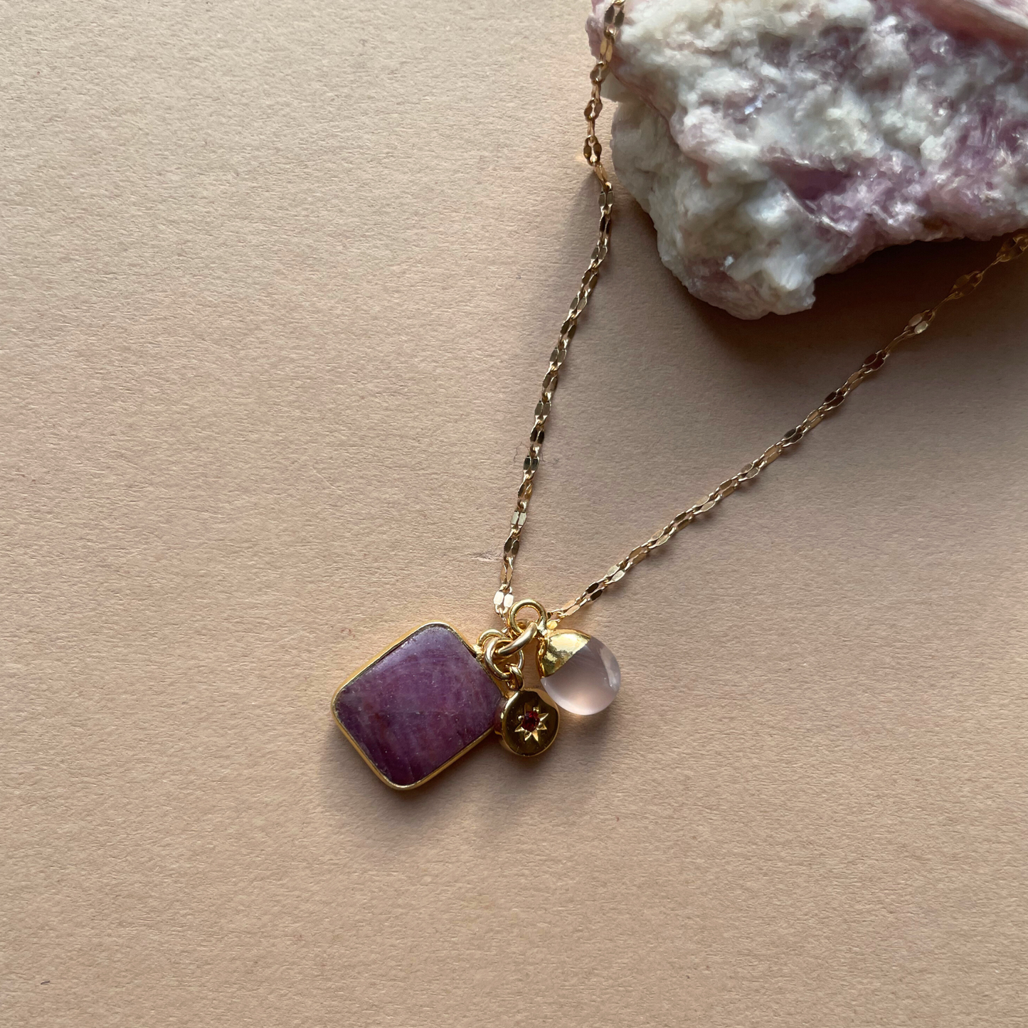 Valentine's Special Edition Triple Necklace |  Love, Passion & Truth (Gold Plated)