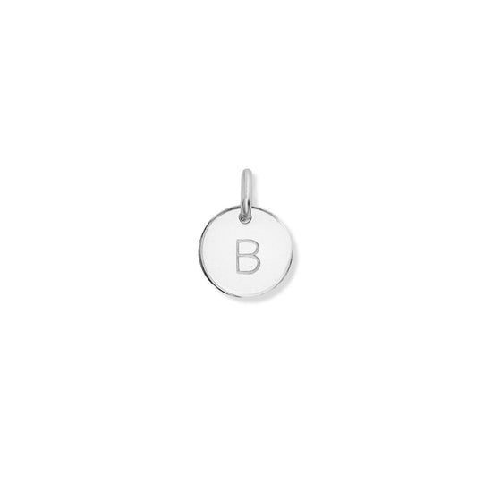 Initial Disc (Sterling Silver)