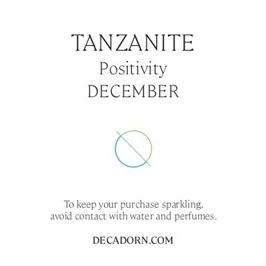 December Birthstone | Tanzanite Threaded Hoop Earrings (Silver)
