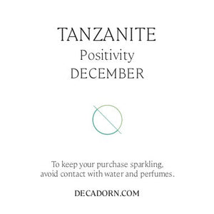 
            
                Load image into Gallery viewer, December Birthstone |Tanzanite Moon Charm Necklace (Gold)
            
        