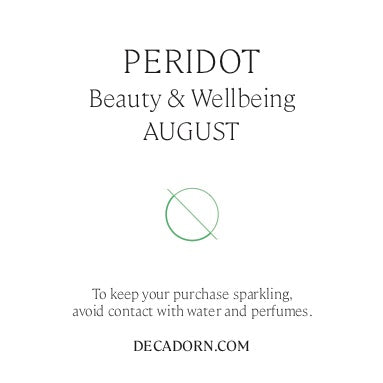
            
                Load image into Gallery viewer, Tiny Tumbled Gemstone Hoop Earrings - Silver -AUGUST, Peridot - Decadorn
            
        