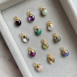 Additional Stone - Tiny Tumbled Birthstone (Gold Plated) - Decadorn