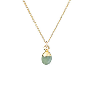
            
                Load image into Gallery viewer, Tiny Tumbled Gemstone Necklace -  Aquamarine - Decadorn
            
        