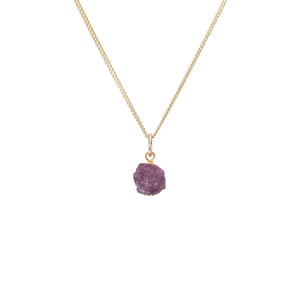 
            
                Load image into Gallery viewer, Ruby Threaded Necklace  | Energy (Gold)
            
        