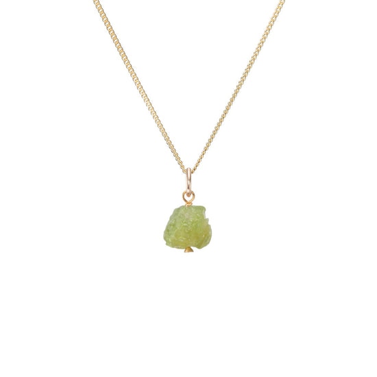 Peridot Threaded Necklace | Wellbeing (Gold)