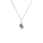 Herkimer Diamond Threaded Necklace | Strength (Silver)