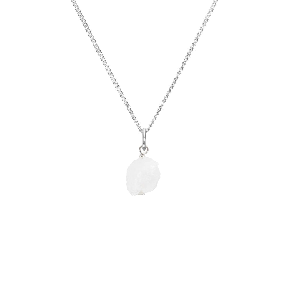 
            
                Load image into Gallery viewer, June Birthstone | Moonstone Threaded Necklace (Silver)
            
        