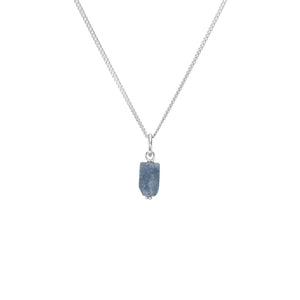 
            
                Load image into Gallery viewer, September Birthstone | Sapphire Threaded Necklace (Silver)
            
        