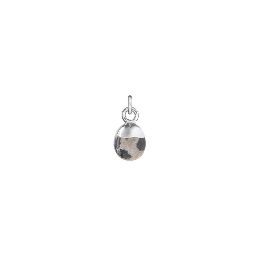 Dalmatian Charm, Tiny Tumbled, Silver |Decadorn