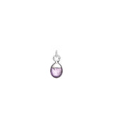 Choose Your Own | Tumbled Gemstone & Moon Necklace (Silver)
