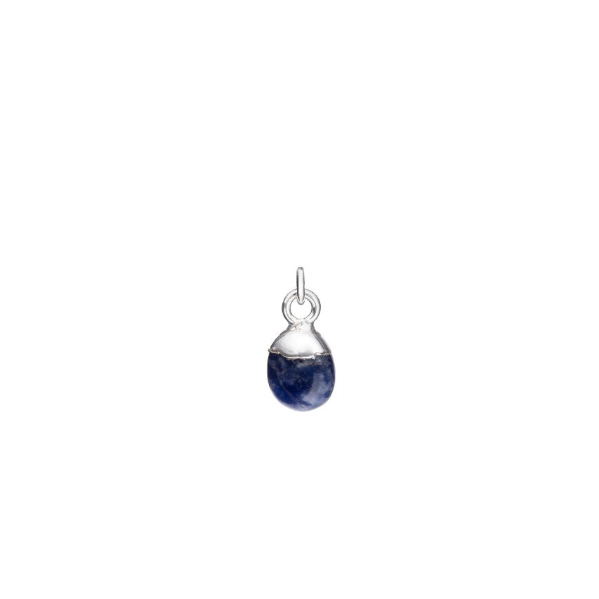 Create Your Own | Gemstone & Moon Necklace (Silver)